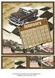 Vintage Cars February 29d Calendar 8inch Picture Sheet