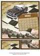 Vintage Cars May Calendar 8inch Picture Sheet