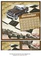 Vintage Cars December Calendar 8inch Picture Sheet