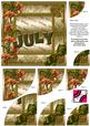 July Lily Birthday Gold 6in Duo Corner Stacker