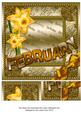 February Daff Gold Birthday 8inch Picture Sheet