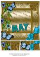 May Glory Gold Birthday 8inch Picture Sheet