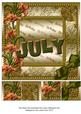 July Lily Gold Birthday 8inch Picture Sheet