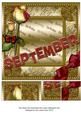 September Rose Gold Birthday 8inch Picture Sheet