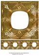 Gold 8in Renaissance Style Blank Frame with Minis