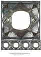 Silver 8in Renaissance Style Blank Frame with Minis
