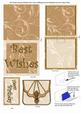 Cream Swirls Birthday Bag Mini 3D Pop-up Card