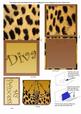 Leopard Print Diva Bag Mini 3D Pop-up Card
