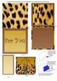 Leopard Print for You Bag Mini 3D Pop-up Card