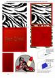 Zebra Print Shoes for You Mini 3D Pop-up Card