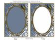 Blue Rose Bud 7x5inch Picture Card Front and Frame