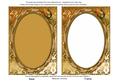 Gold Rose Bud 7x5inch Picture Card Front and Frame