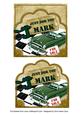 Green Car Mark Scallop Topper and Base
