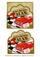 Red Car Alan Scallop Topper and Base