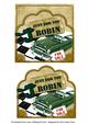 Green Car Robin Scallop Topper and Base