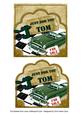 Green Car Tom Scallop Topper and Base