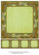 Tapestry Green Fancy 8in Picture Frame