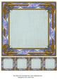 Tapestry Blue Fancy 8in Picture Frame