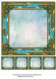 Tapestry Watercolour Aqua Fancy 8in Picture Frame