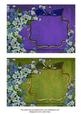 Forget-me-knots Blue and Green Duo 7x5in Card Front Bases