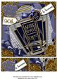Blue Mens 90th Birthday Aftershave 8in Topper Sheet