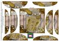 Art Deco 80th Parfum De Soir 5in Round Spiral Stacker