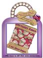 Deep Pink and White Vintage Roses Digital Ribbon
