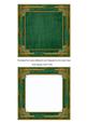 Deep Green Tapestry 5in Card Front and Ornate Frame