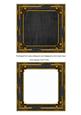 Black Tapestry 5in Card Front and Ornate Frame