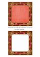 Coral Tapestry 5in Card Front and Ornate Frame