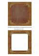 Vintage Tea Tapestry 5in Card Front and Ornate Frame