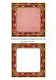 Pink Watercolour Tapestry 5in Card Front and Ornate Frame