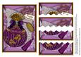 Amethyst Birthday Perfume 7x5in Wavy Top and Bottom Stacker