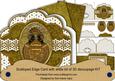 Gold Perfume Em Anglaise Scalloped 3D Decoupage Card Kit