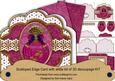 Pink Sapphire Perfume Anglaise Scallop 3D Decoupage Card Kit