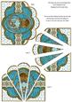 Aquamarine Perfume Embroidery Anglaise Scallop Deco Stacker