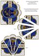Blue Sapphire Perfume Em Anglaise Scallop Deco Stacker