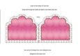 Pink Floral Bell 2 Embroidery Anglaise Matching Card Insert