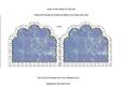 Blue Church 2 Embroidery Anglaise Matching Card Insert