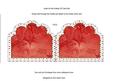 Christmas Poinsettia Em Anglaise Matching Card Insert