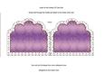 Lilac Floral Bell Em Anglaise Matching Card Insert