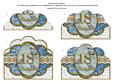 Blue Butterfly 18th Birthday Anglaise Scallop Bottom Stacker