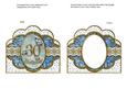 Blue Butterfly 30th Birthday Anglaise Scallop Card Frame