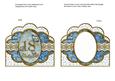 Blue Butterfly 18th Birthday Anglaise Scallop Card Frame