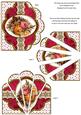 Pink Harvest Rose Embroidery Anglaise Scallop Deco Stacker