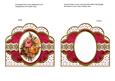 Pink Harvest Rose Em Anglaise Scallop Card Base Frame