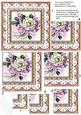 Lilac Wedding Rose 5in Square One Corner Stacker