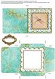 Oriental Dragonfly Turq 2 Anglaise Midi Card Envelope