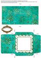 Oriental Dragonfly Turq Plain Anglaise Midi Card Envelope