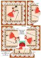 Mummy Kissing Snowman Anglaise 5in Scallop Bottom Stacker